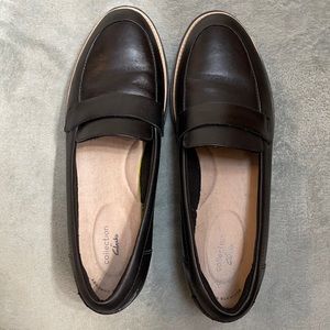 Clarks black all leather loafers. Ultimate Comfort Collection